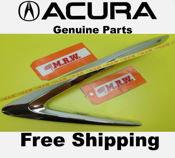 19-22 ACURA ILX FRONT BUMPER COVER GRILLE MOLDING TRIM CHROME Driver SIDE LH OEM