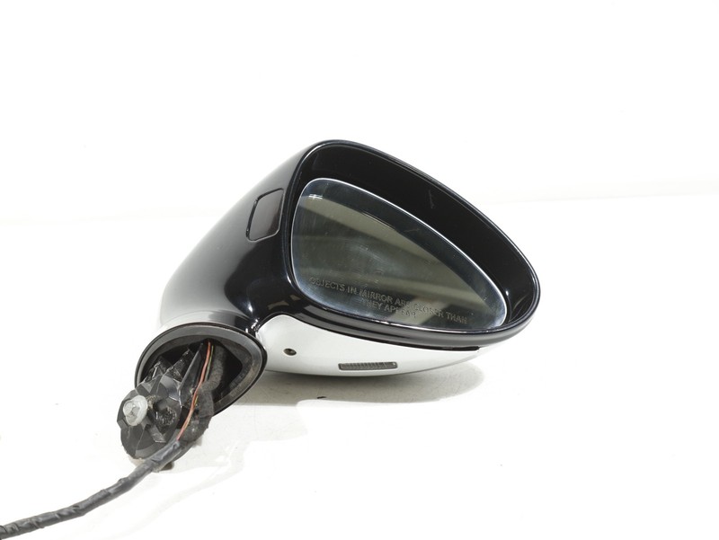 2010-13 PORSCHE PANAMERA 970 PASSENGER DOOR MIRROR EXTERIOR SIDE VIEW BLACK 041