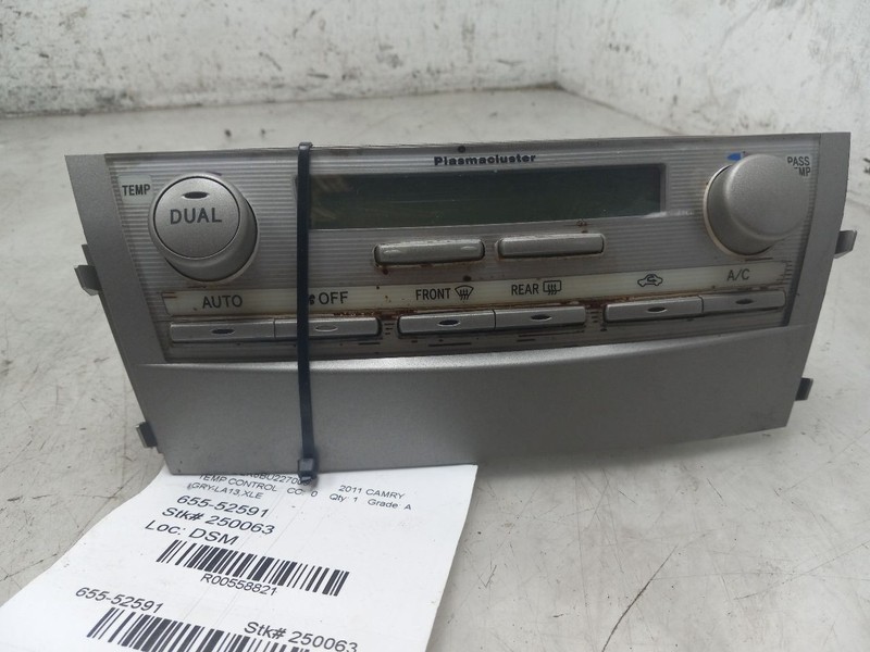 10 11 TOYOTA CAMRY XLE TEMPERATURE CONTROL AUTOMATIC PUSH BUTTON