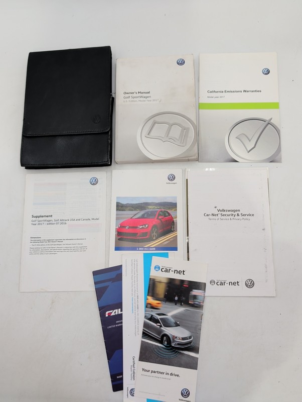 2017 Volkswagen Golf SportWagen Owners Manual OEM Set