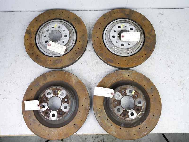 14-20 MASERATI GHIBLI AWD FRONT & REAR BRAKE ROTORS DISC SET OEM 52K