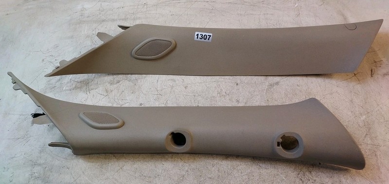 07-13 Silverado Pair A-Pillar Roof Molding Trim Driver Passenger Side Beige set