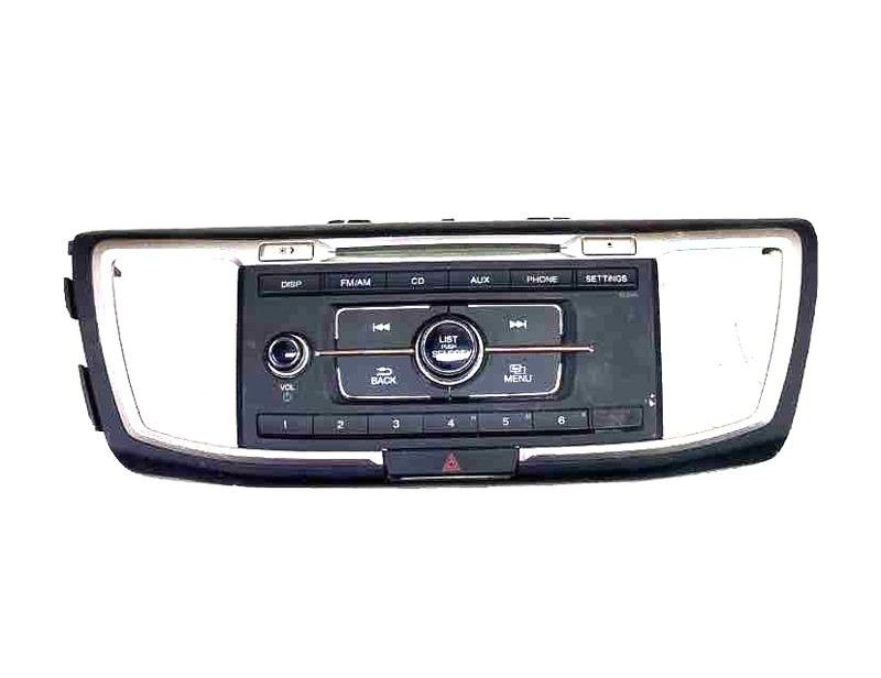2013 2015 HONDA ACCORD SDN LX RADIO RECEIVER & FACE PANEL ASSY OEM 39100T2AA32
