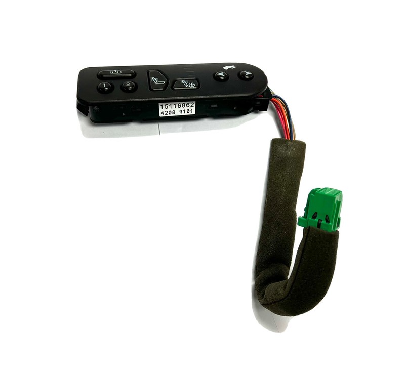 03-06 ESCALADE TAHOE DRIVER LEFT HEATED SEAT PEDAL CONTROL SWITCH 15116862 OEM