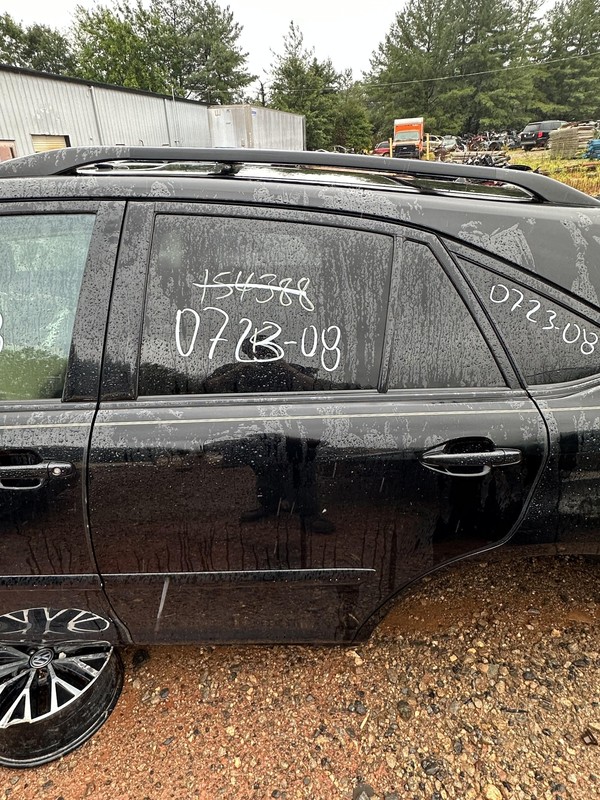 2006-2009 LEXUS RX400 HYBRID REAR LEFT DRIVER SIDE DOOR OEM BLACK