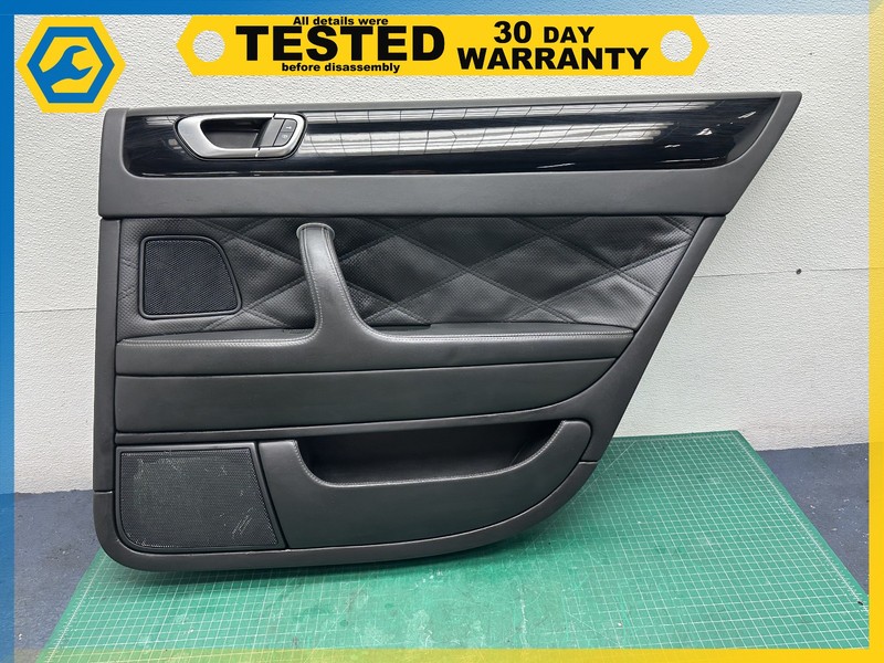 06-12 BENTLEY Flying Spur REAR RIGHT INTERIOR DOOR PANEL TRIM OEM