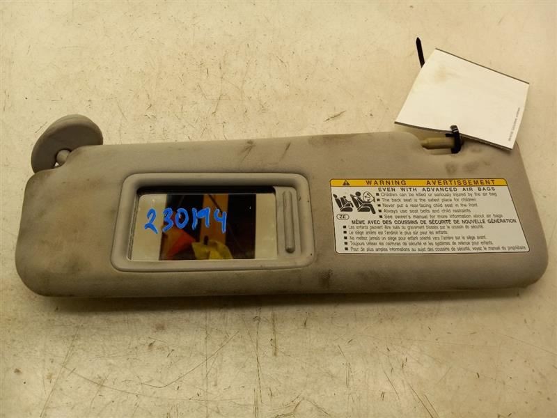 13-15 LEXUS ES350 BASE DRIVER SIDE FRONT GRAY LB10 SUN SHADE VISOR