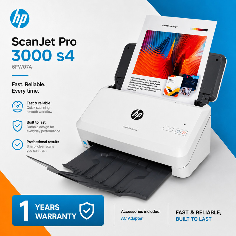 💠FULLY TESTED💠HP ScanJet Pro 3000 S4 Pass-Through Color Document Scanner