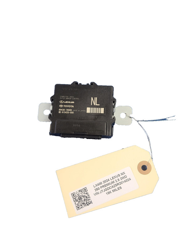 2023-2025 Lexus NX 250 Left Driver Front Door Control Module OEM 89430-78080