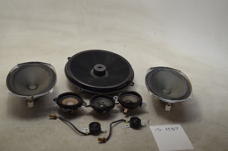 11-13 INFINITI M37 INTERIOR AUDIO SPEAKER SET OF 8 ITEMS OEM