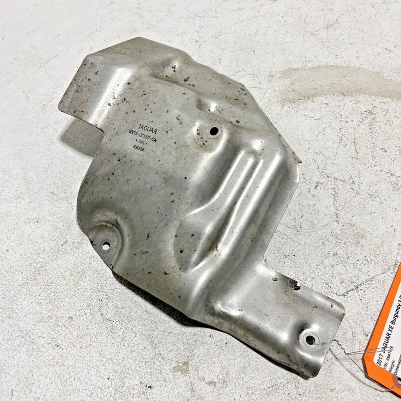 17-20 JAGUAR XE FRONT DRIVER SIDE STEERING GEAR RACK HEAT SHIELD COVER PANEL OEM