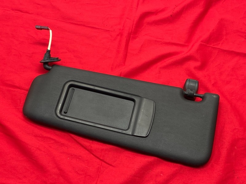 07-13 BMW E92 328 335 M3 COUPE Left Upper Sun Visor Shade Mirror Cover Black OEM