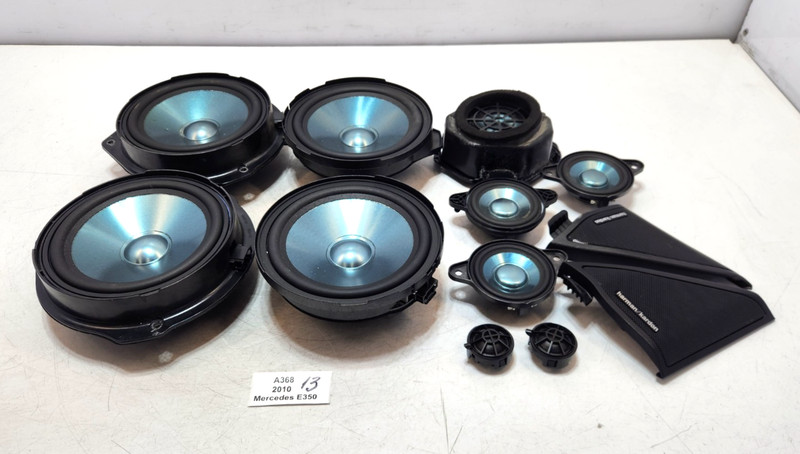 ✅ 10-16 OEM Mercedes W212 E350 Front Rear Tweeter Speaker Harman Kardon SET