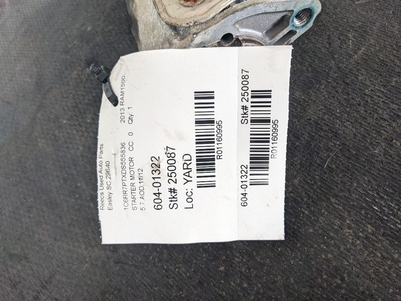 Starter Motor Wk Body VIN E Or F 6th Digit Fits 05-21 GRAND CHEROKEE 1160995