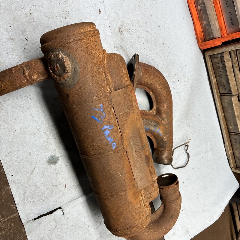 1973 Vintage Arctic Cat Puma Snowmobile Exhaust Muffler, HeaderPipe Modified
