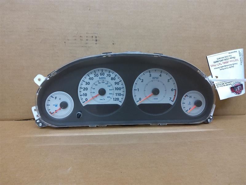 Speedometer Cluster White Face Without Tachometer MPH Fits 05 CARAVAN 262277