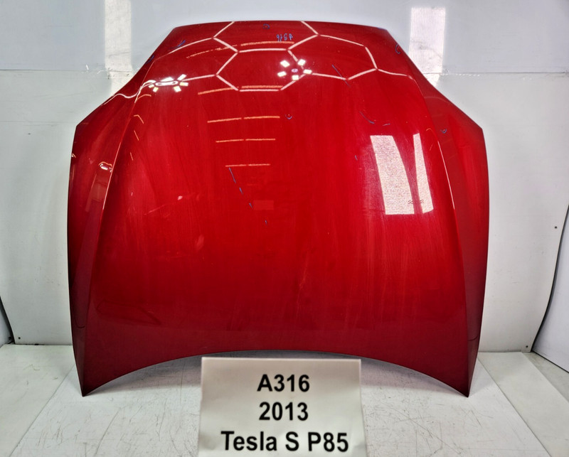 ✅ 12-16 OEM Tesla Model S Front Hood Bonnet Panel Shell Red*