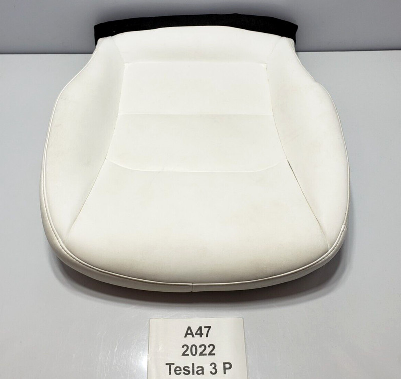 ✅ 17-23 OEM Tesla Model 3 Y Front Right Passenger Side Lower Seat Cushion White