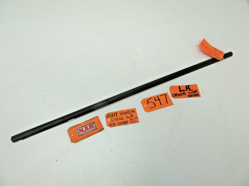 MOLDING DOOR GLASS WINDOW SEAL STRIP DRIVER LEFT REAR LR for 06-11 CIVIC SEDAN
