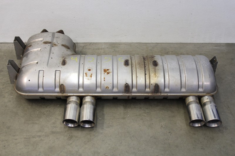 BMW E46 M3 S54 Exhaust Muffler Section 3 Quad Tips Genuine Oem 2001-2006