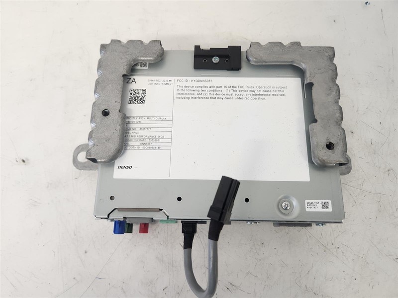 2021 Acura Tlx Audio Radio Receiver Infotainment 39540-Tgv-A23 39540Tgva23