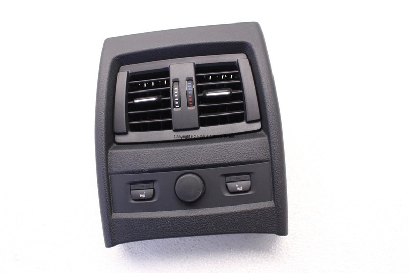 BMW 335I GT F34 14 15 16 CENTER CONSOLE REAR PANEL VENTS HEATED SEATS BLACK OEM