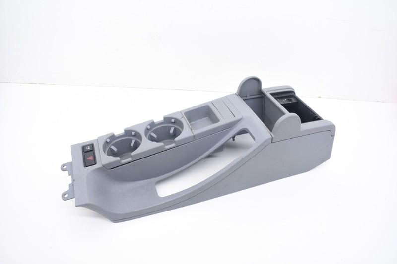 2003 BMW E46 330ci Front Center Console Cup Holder Tray Cover Gray OEM KW90