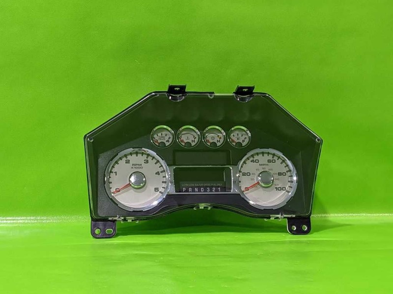 10 FORD F250 6.4L SPEEDOMETER CLUSTER 154K MILES OEM 4482-1
