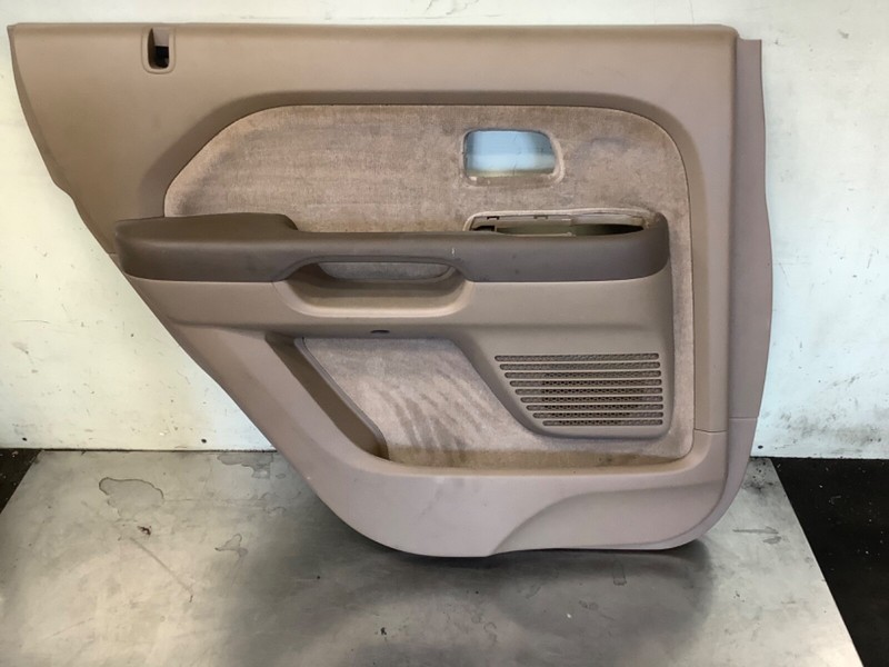 03-05 Pilot left Driver rear door trim panel saddle color w no leather used OEM