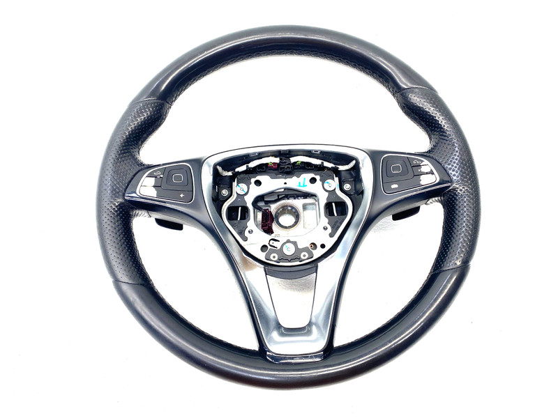 17-20 MERCEDES E400 E450 W213 STEERING WHEEL W/ PADDLE SHIFTERS OEM #A0.60