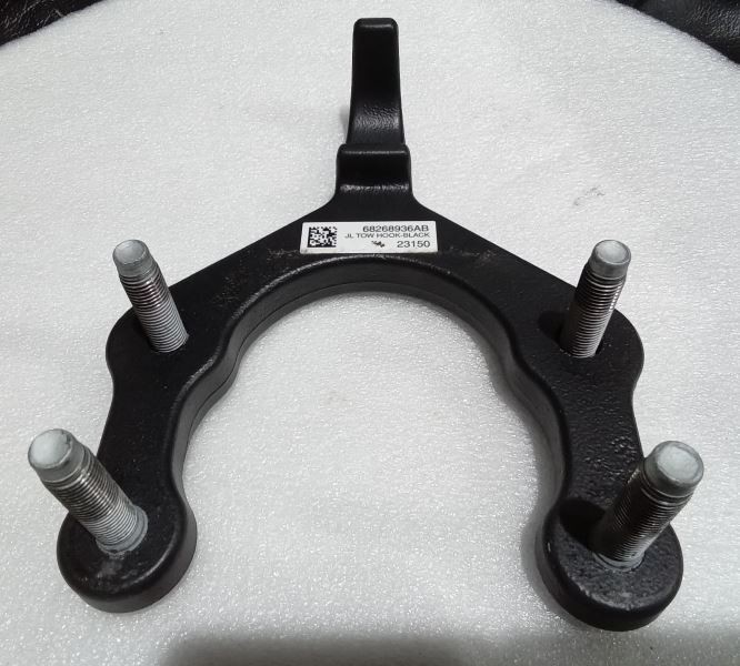 2018-2021 Jeep Wrangler JL Gladiator Front Tow HookBlack LH RH 68268936AB