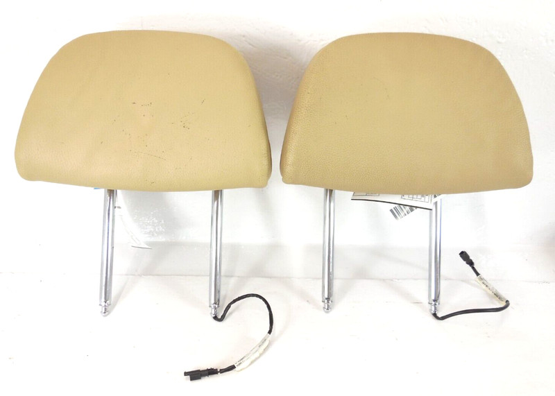 BMW 535i Front Seat Headrest Pair Left Right LH RH OEM 2012 12