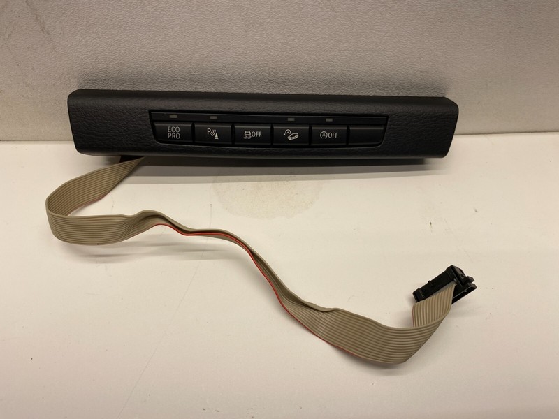 2012 -2015 BMW X1 CENTER DASH TRACTION ECO PRO CONTROL SWITCH PANEL BLACK OEM