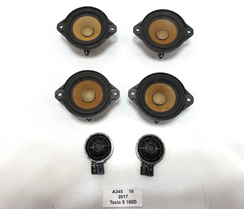 ✅ 12-20 OEM Tesla Model S X Front Left Right Midrange Tweeter Speaker SET Of 6