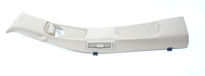 07-09 MERCEDES S550 W221 LEFT DRIVER B PILLAR SEAT BELT COVER TRIM BEIGE OEM