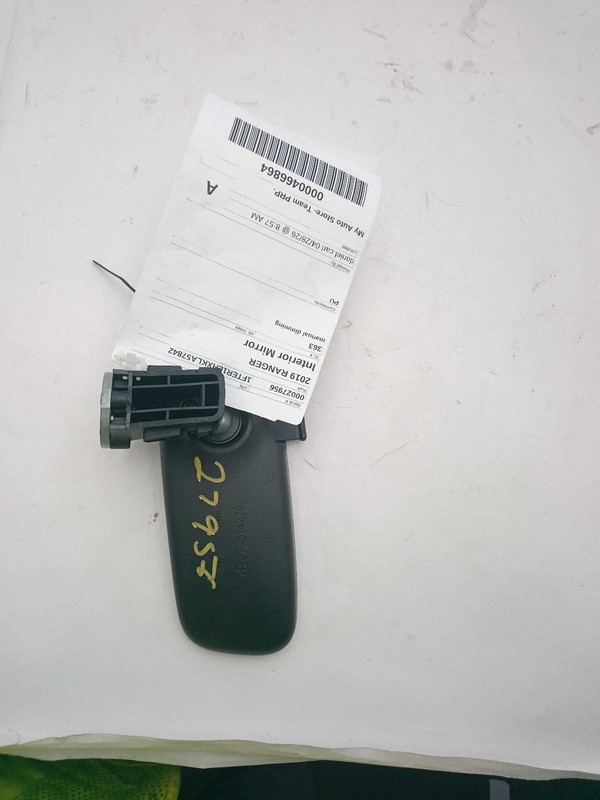 2019 Ford Ranger OEM White Interior Rear View Mirror - Used, 85K Miles