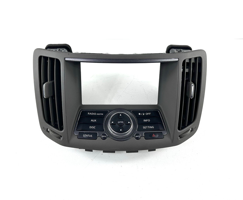 2007-2013 Infiniti G35 G37 Center Dash Radio Bezel Trim Vents OEM 28395-JK600