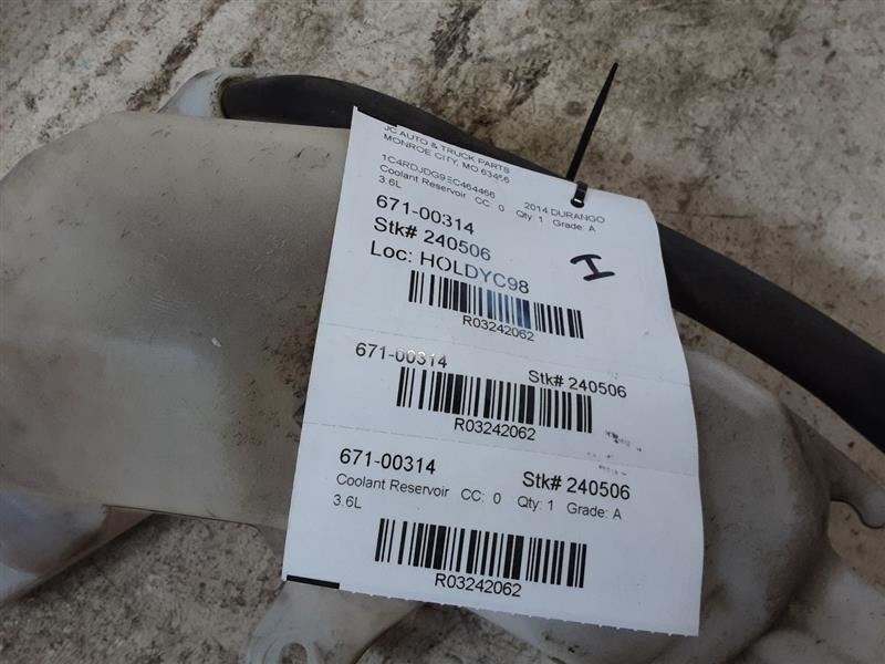 Coolant Reservoir Fits 11-20 DURANGO 3242062