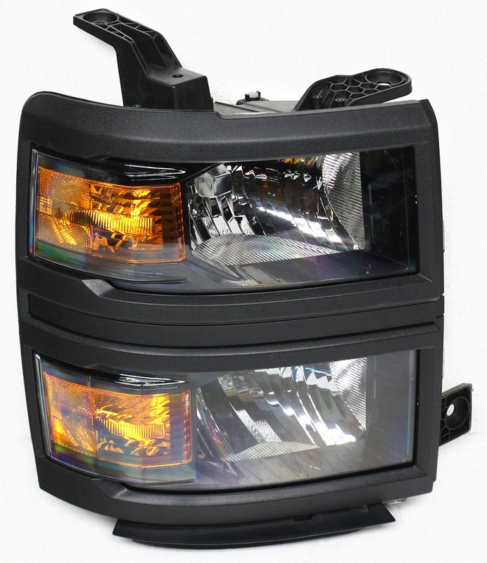 OEM Right Passenger Halogen Headlamp For Chevy Silverado 1500 WT Black 84434764