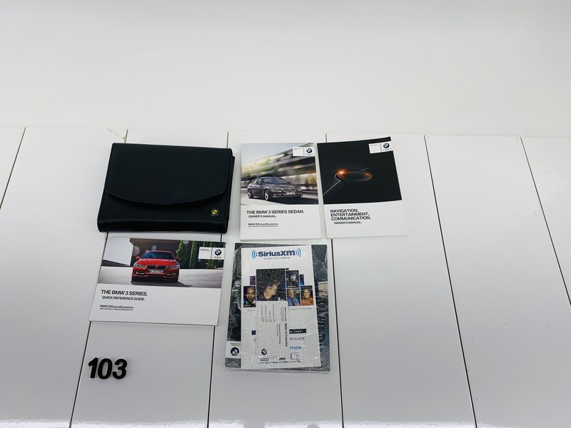 2014 BMW 328I F30 2.0L L4 ONWERS MANUAL GUIDE BOOK HANDBOOK W/ CASE OEM