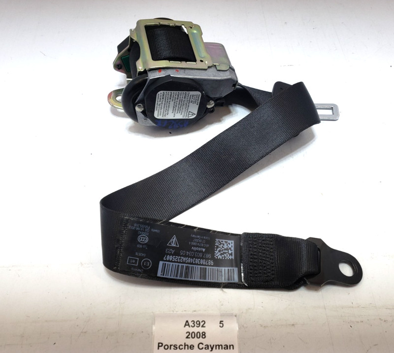 ✅ 06-12 OEM Porsche Cayman S 987 Front Right Passenger Side Seat Belt Retractor