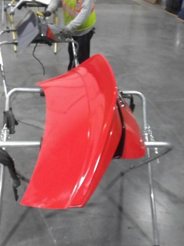2023 Subaru BR-Z Red Deck Lid OEM Used, Bent Corner, 2DR Coupe