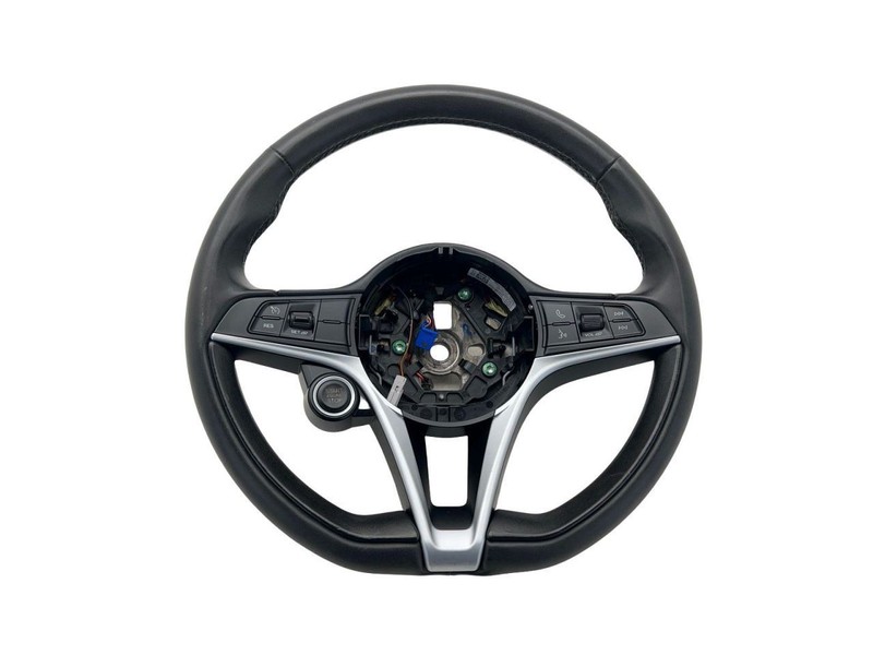2017-2023 Alfa-Romeo Giulia Steering Wheel With Controls Leather Black