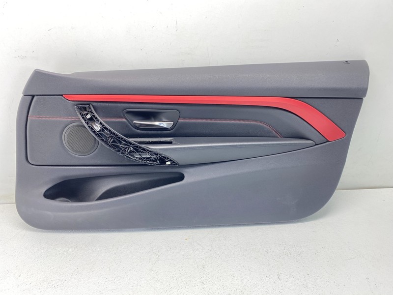 14-20 BMW F32 F33 4 Series Front Right Passenger Door Panel Card Black/Red OEM ✅