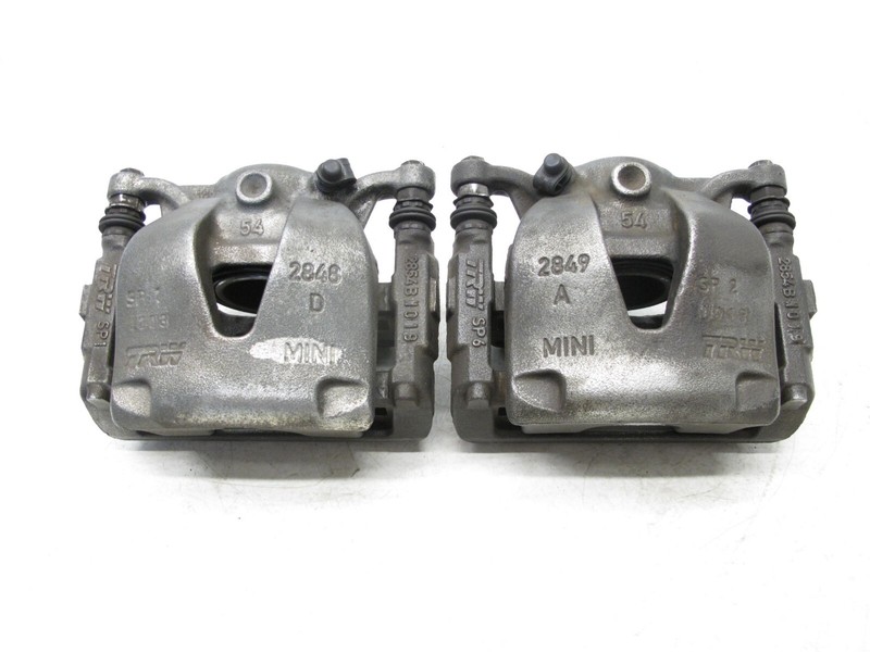 11-16 MINI COOPER S COUNTRYMAN PACEMAN R60 BRAKE DISC CALIPER SET FRONT OEM 0116