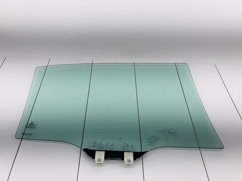 13-17 HONDA ACCORD REAR LEFT DRIVER SIDE DOOR WINDOW GLASS OEM #74