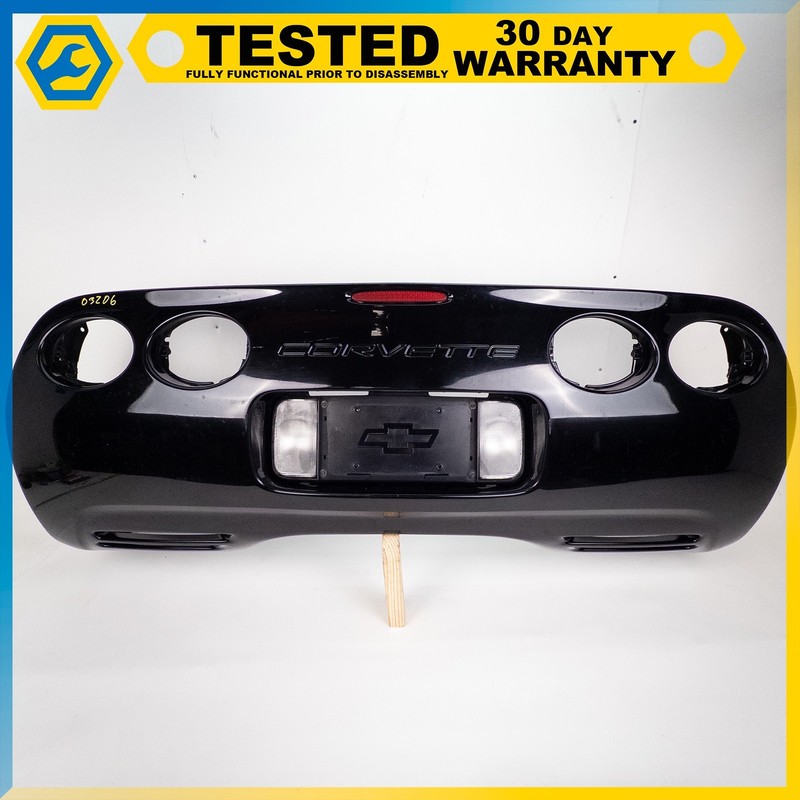 97-04 CHEVROLET CORVETTE C5 Z06 REAR EXTERIOR BODY BUMPER COVER PANEL BLACK OEM