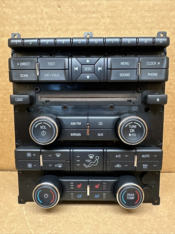 2010-2012 Ford Taurus Radio Face Plate Climate Control Panel OEM AG1T-18A802-DB