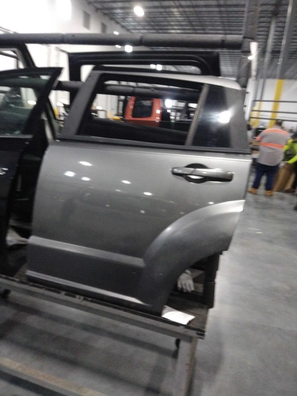 2012 Dodge Caliber Left Rear Door Grey Used OEM 577705 123K Miles