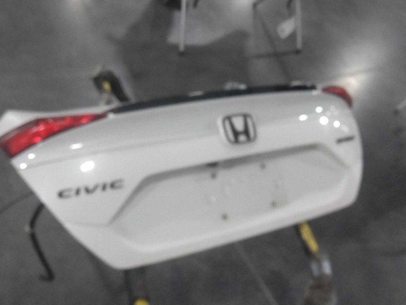 2019 Honda Civic Deck Lid Trunk Lid White OEM Used 126K Miles NJ25-26701